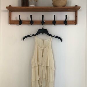 Two cream bohemian tank tops